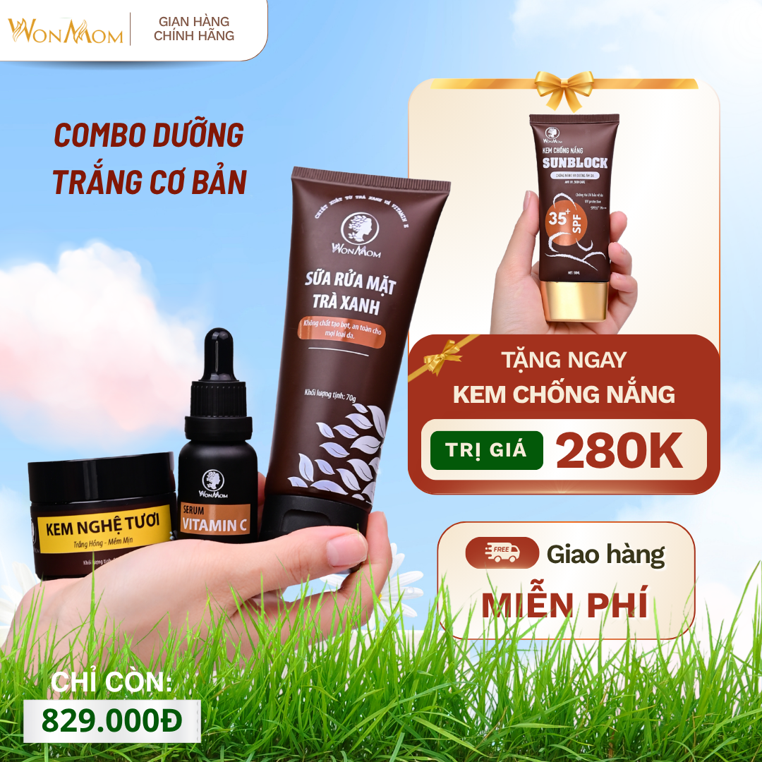 Bộ dưỡng sáng da chống nắng toàn diện