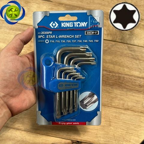 Bộ lục giác sao ngắn Kingtony 20309PR 9 cây