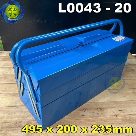 Thùng đựng đồ nghề sắt 5 ngăn mở rộng C-Mart L0043-20 kích thước 495x200x235mm