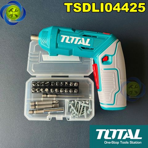 Máy Siết Vít Gập Dùng Pin 4V TOTAL TSDLI04425 Kèm 24 Mũi Vít