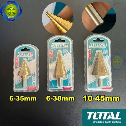 Mũi Khoan Tháp TOTAL Có 3 Kích Thước Chuôi Tròn Thép HSS