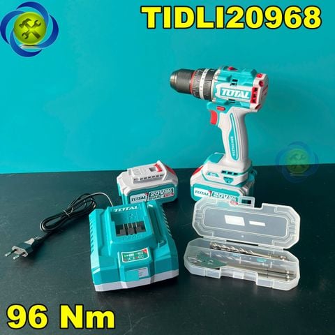 Máy Khoan Búa Lực Siết 96Nm Dùng Pin 20V TOTAL TIDLI20968 CÓ PIN SẠC