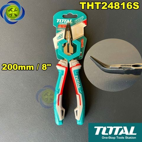 Kìm Nhọn Mũi Cong Total THT24816S Dài 200mm