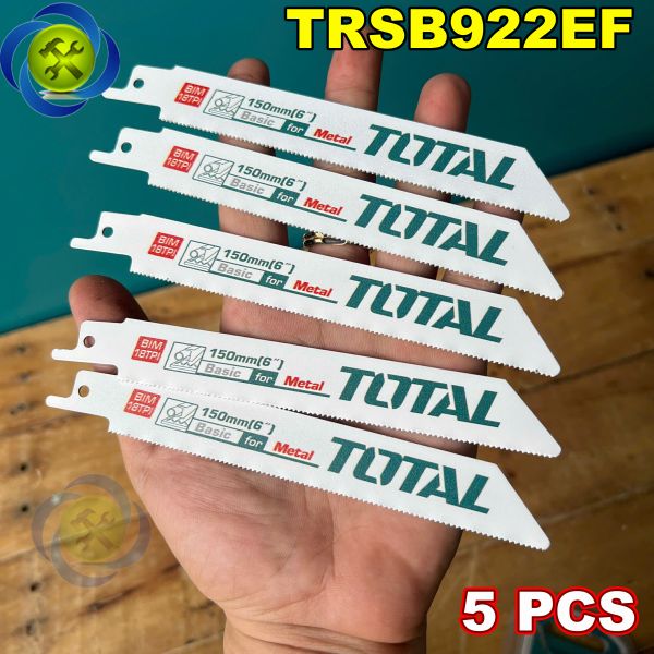 Bộ 5 Lưỡi Cưa Kiếm Total TRSB922EF Dài 150mm Cắt Kim Loại