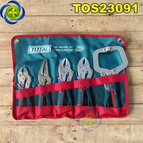 Bộ Combo 5 Kìm Bấm TOTAL TOS23091 tay cầm bọc cao su