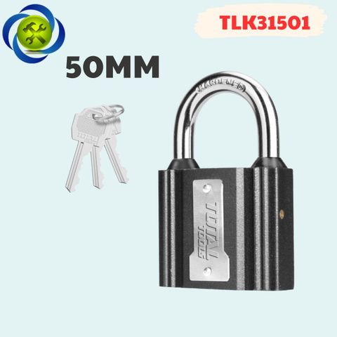 Ổ Khóa Sắt Total TLK31501 50mm (Đen)