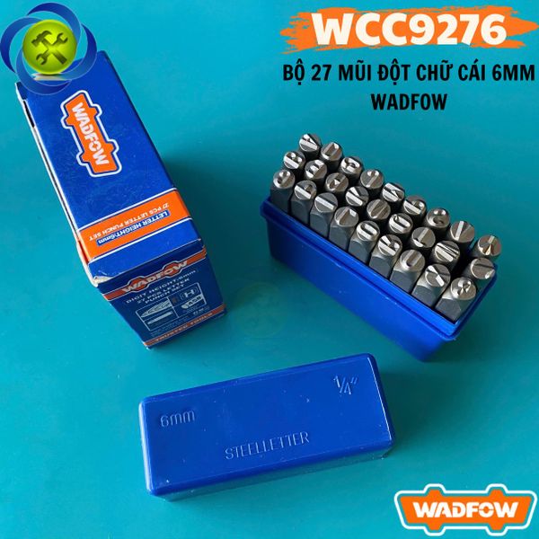 Bộ Đóng Chữ WADFOW WCC9276 Loại 6mm Có 27 Chi Tiết