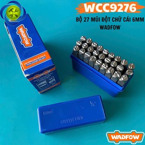 Bộ Đóng Chữ WADFOW WCC9276 Loại 6mm Có 27 Chi Tiết