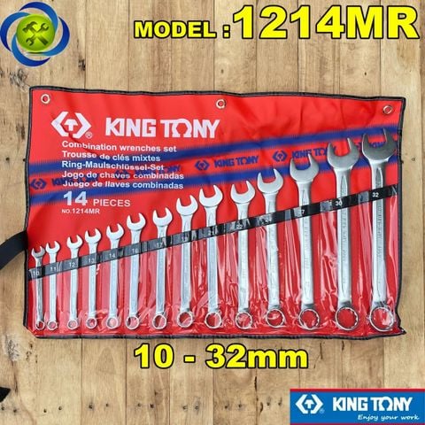 Bộ cờ lê vòng miệng Kingtony 1214MR 14 chi tiết từ 10mm - 32mm