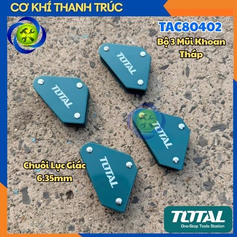 Bộ 4 Ke Góc Mini Nam Châm Hàn 3 Góc Total TAMWH4001