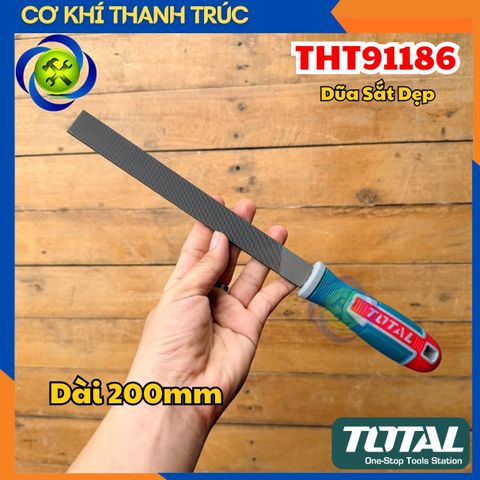 Dũa Sắt Dẹp TOTAL THT91186 Dài 200mm