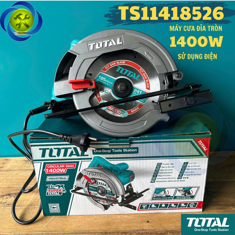 Máy Cưa Đĩa Tròn TOTAL TS11418526 1400W Sử Dụng Điện
