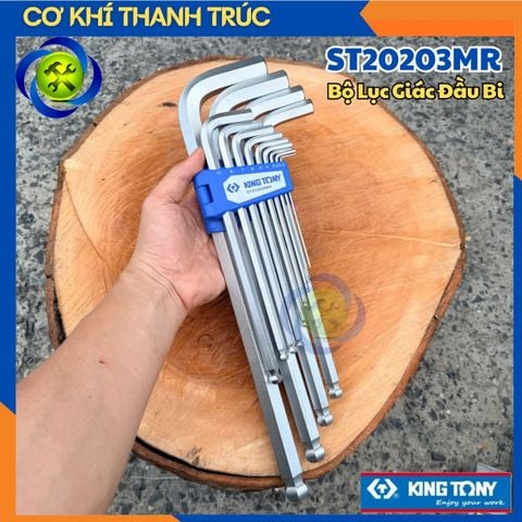 Bộ Lục Giác Đầu Bi Kingtony ST20203MR Có 13 Cây (2- 19mm)