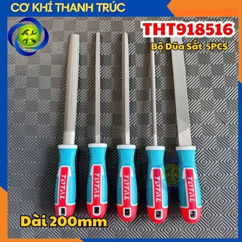Bộ Dũa Sắt 5 Chi Tiết Total THT918516 Dài 200mm