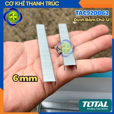 Đinh Bấm Chữ U 6mm Total TAC920062