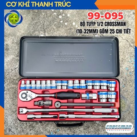 Bộ Tuýp 1/2 Crossman 99-095 (10-32mm) gồm 25 Chi Tiết