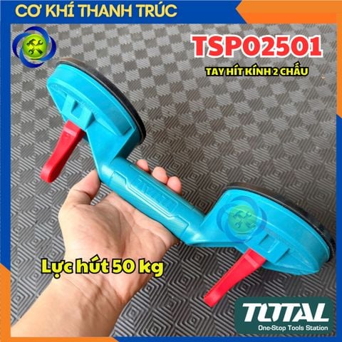 Tay Hít Kính 2 Chấu ToTal TSP02501 (Lực Hút 50 Kg)