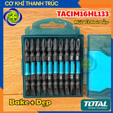 Mũi Vít Hai Đầu TOTAL TACIM16HL133 (Bake + Dẹp)