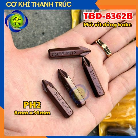 Mũi vít đóng bake PH2 ngắn TOP TBD-8362B 8mm x 36mm (1 mũi)