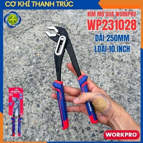Kìm Mỏ Quạ WORKPRO WP231028 Dài 250mm Loại 10 Inch Cán Xanh Đỏ