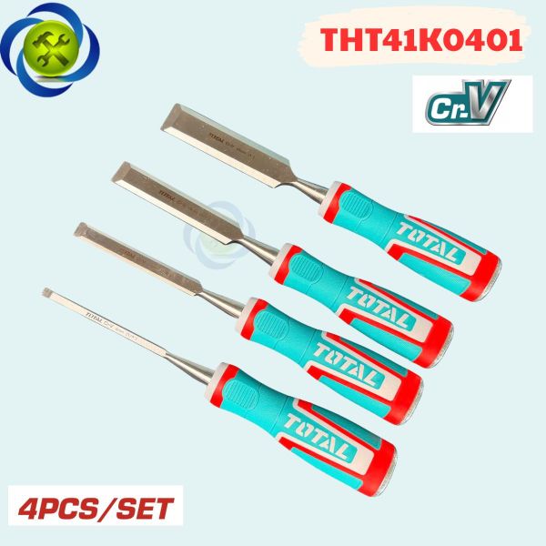 Bộ Mũi Đục Gỗ 4 Chi Tiết Total THT41K0401