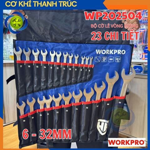 Bộ Cờ Lê Vòng Miêng Workpro WP202504 6-32mm (23 Chi Tiết)