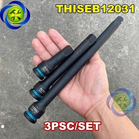 Bộ 3 Đầu Nối Dài 1/2 TOTAL THISEB12031 Thép CR-Mo