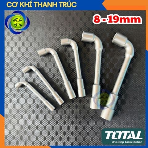 (Size lẻ) Điếu Chữ L Hai Đầu Total THWL Size Từ 8 - 19mm Thép CR-V