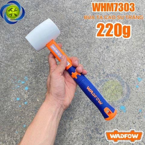 Búa Cao Su Trắng 220g WADFOW WHM7303 Cán Nhựa