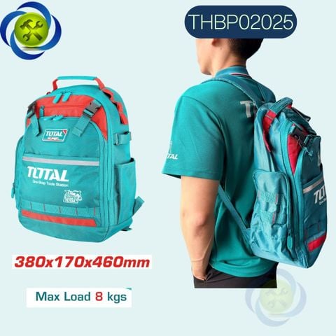 Ba lô đựng đồ nghề TOTAL THBP02025 Kích Thước 380 x 170 x 460mm