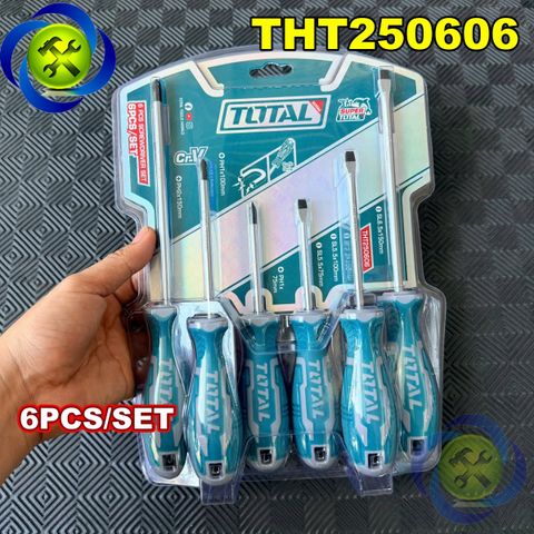 Bộ tua vít 6 chi tiết Total THT250606