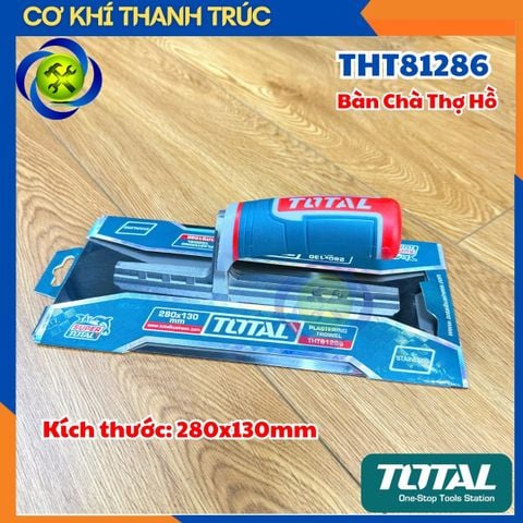 Bàn Chà Thợ Hồ Total THT81286 280x130mm Cán Nhôm Bọc Nhựa