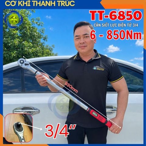 Cần Siết Lực Điện Tử 3/4 TT-6850 Lực Siết 6-850Nm Chiều Dài 930mm