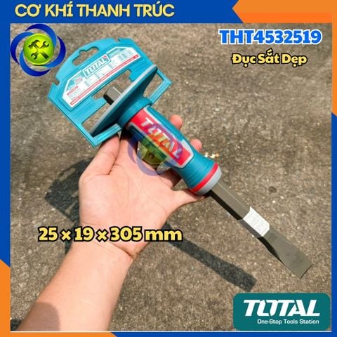 Đục Sắt Dẹp 25mm Total THT4532519 Dài 305mm