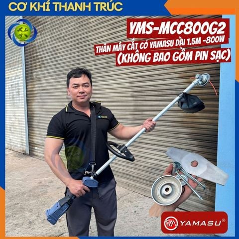 Thân Máy Cắt Cỏ Yamasu YMS-MCC800G2 Dài 1.5M -800W (Không bao gồm pin sạc)