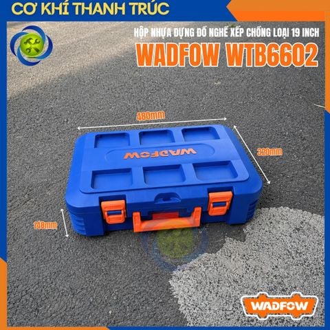 Hộp Nhựa Đựng Đồ Nghề Xếp Chồng Wadfow WTB6602 Loại 19 inch (480 x 320 x 148mm)