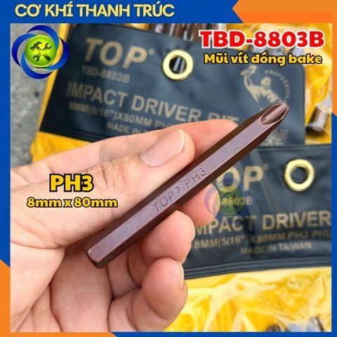 Mũi vít đóng bake PH3 TOP TBD-8803B 8mm x 80mm (1 mũi)