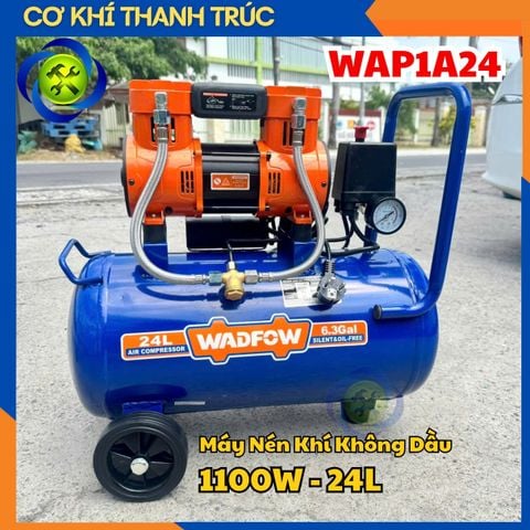 Máy Nén Khí Không Dầu WadFow 1100W 24L WAP1A24