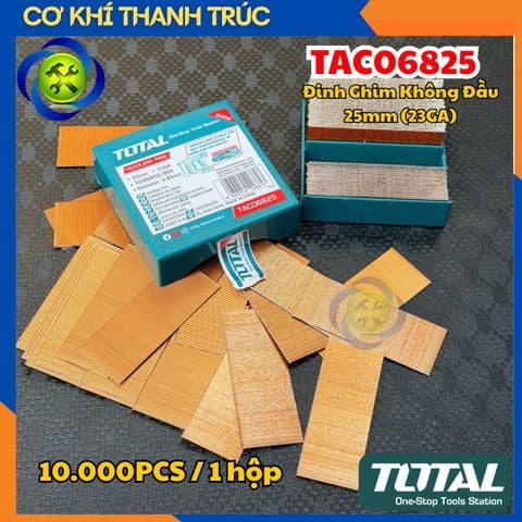 Đinh Ghim Không Đầu 25mm (23GA) số lượng 10000 PCS 1 hộp Total TAC06825
