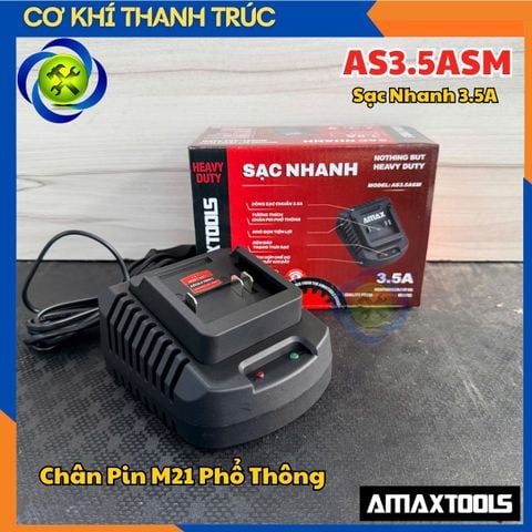 Sạc Nhanh 3.5A Amaxtools AS3.5ASM Chân Pin M21 Phổ Thông