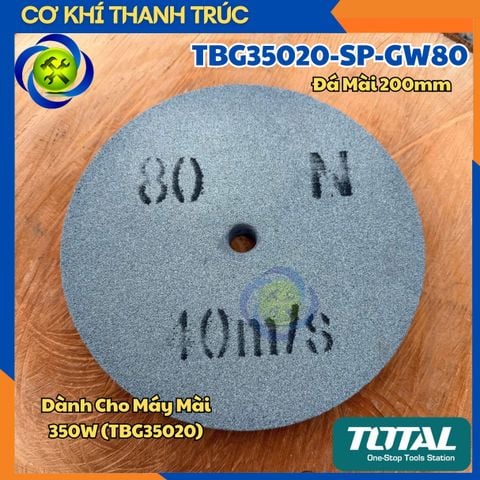 Đá Mài 200mm TOTAL TBG35020-SP-GW80 Dành Cho Máy Mài 350W TOTAL TBG35020