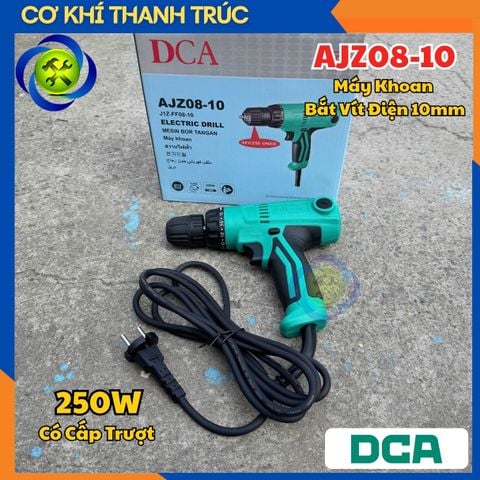 Máy Khoan Bắt Vít Điện 10mm Có Cấp Trượt 250W DCA AJZ08-10