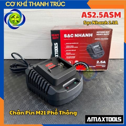 Sạc Nhanh 2.5A Amaxtools AS2.5ASM Chân Pin M21 Phổ Thông