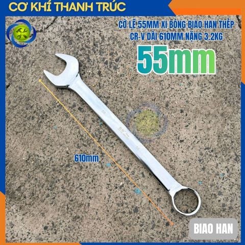 Cờ Lê 55mm Xi Bóng BIAO HAN Thép CR-V Dài 610mm Nặng 3.2kg
