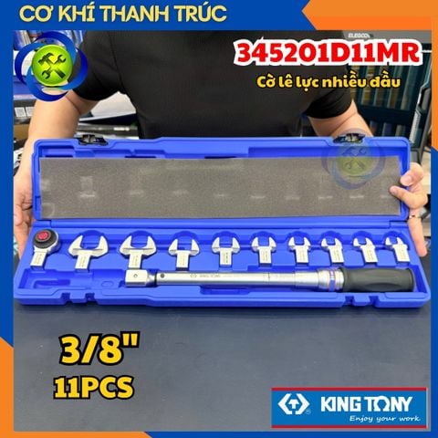 Cờ lê lực nhiều đầu 3/8 Kingtony 345201D11MR - 11 chi tiết