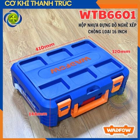 Hộp Nhựa Đựng Đồ Nghề Xếp Chồng Wadfow WTB6601 Loại 16 inch (410 x 320 x 148mm)