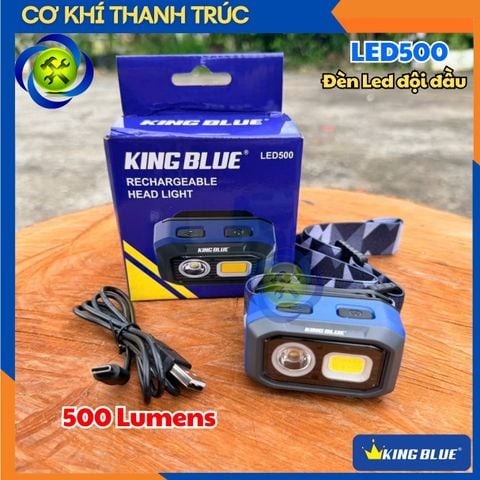 Đèn Led đội đầu KingBlue LED500 độ sáng 500Lumen sử dụng pin sạc hoặc 3 viên pin AAA