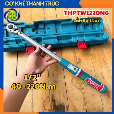 Cần Siết Lực 40-220Nm Đầu 1/2 inch Total THPTW1220N6