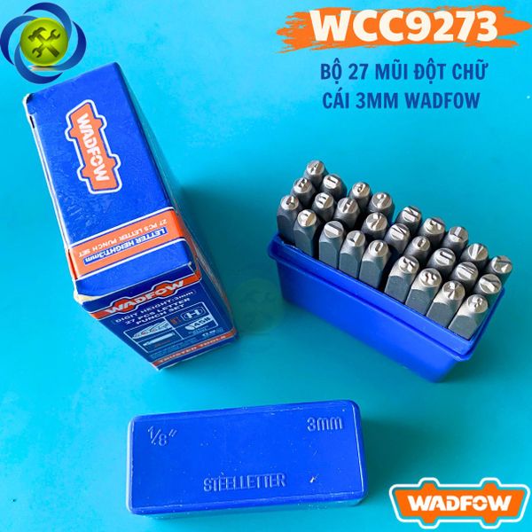 Bộ Đóng Chữ WADFOW WCC9273 Loại 3mm Có 27 Chi Tiết