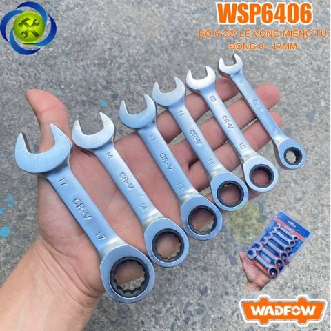 Bộ Cờ Lê Tự Động Wadfow WSP6406 Loại Ngắn 6 Cây
